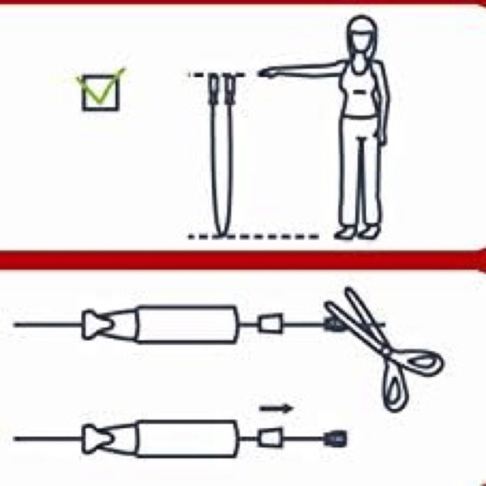 Jump Rope, Amazon Basics, Adjustable, Gray - Picture 5 of 5